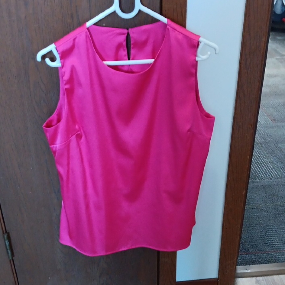 Vibrant Pink Sleeveless Blouse